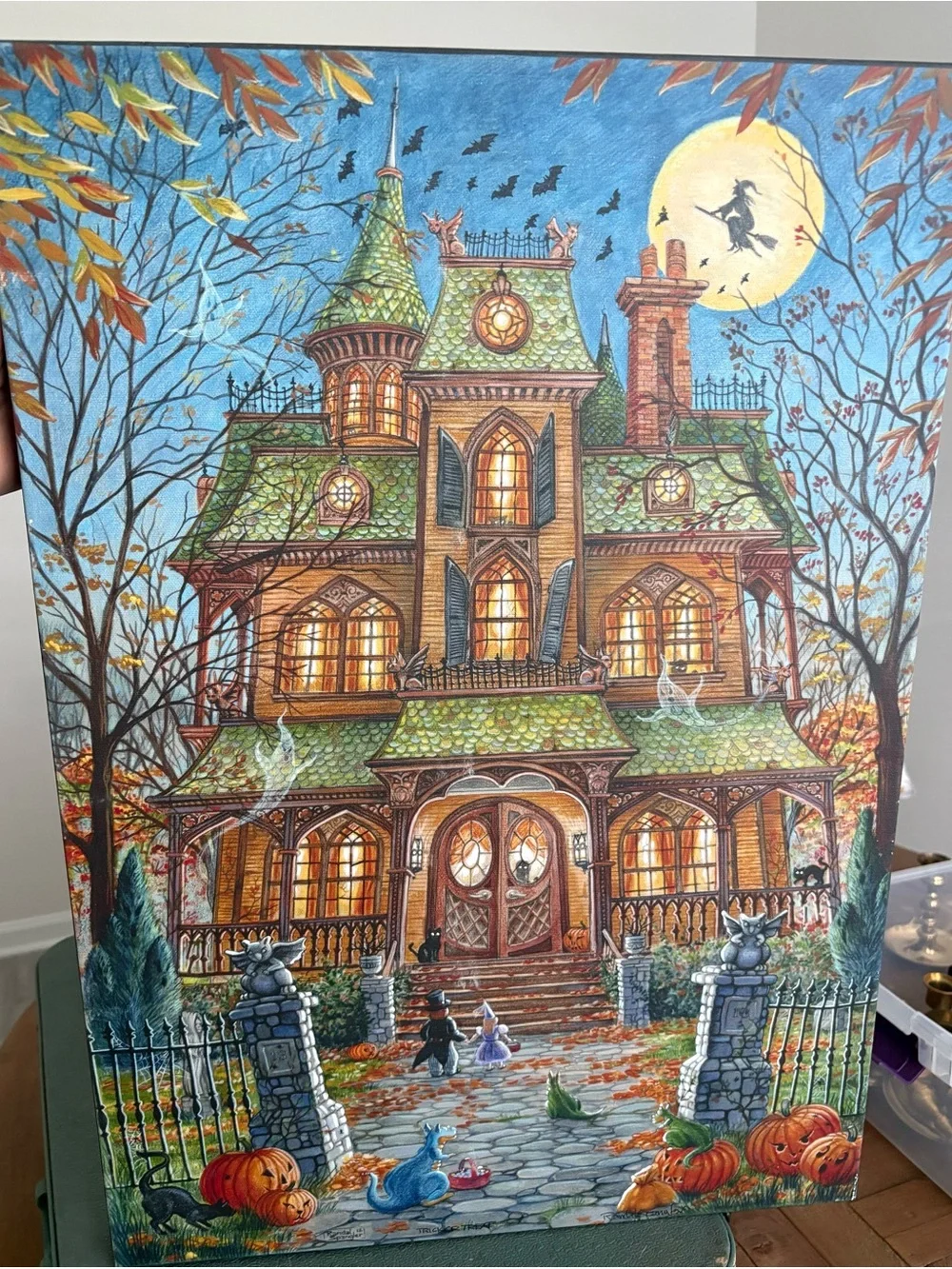 RARE! Signed Randall Spangler “Trick or Treat” Halloween Art Collector’s Edition